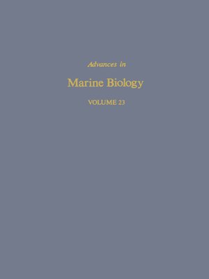 cover image of Advances in Marine Biology